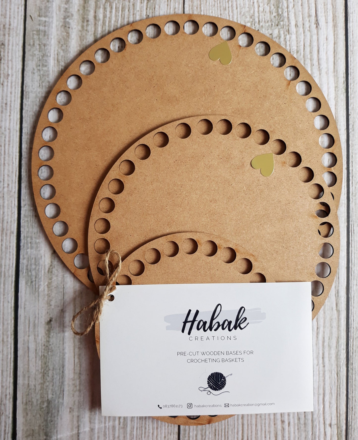 Habak pre-cut wooden bases