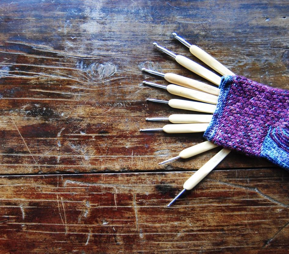 Chiaogoo Crochet Hooks, Natural, Metal Head