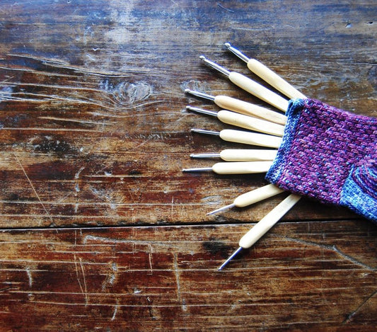 Chiaogoo Crochet Hooks, Natural, Metal Head