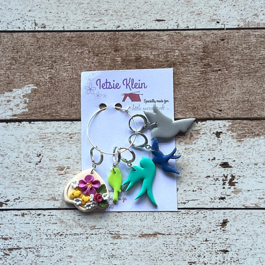 Birds of Paradise Stitch Markers