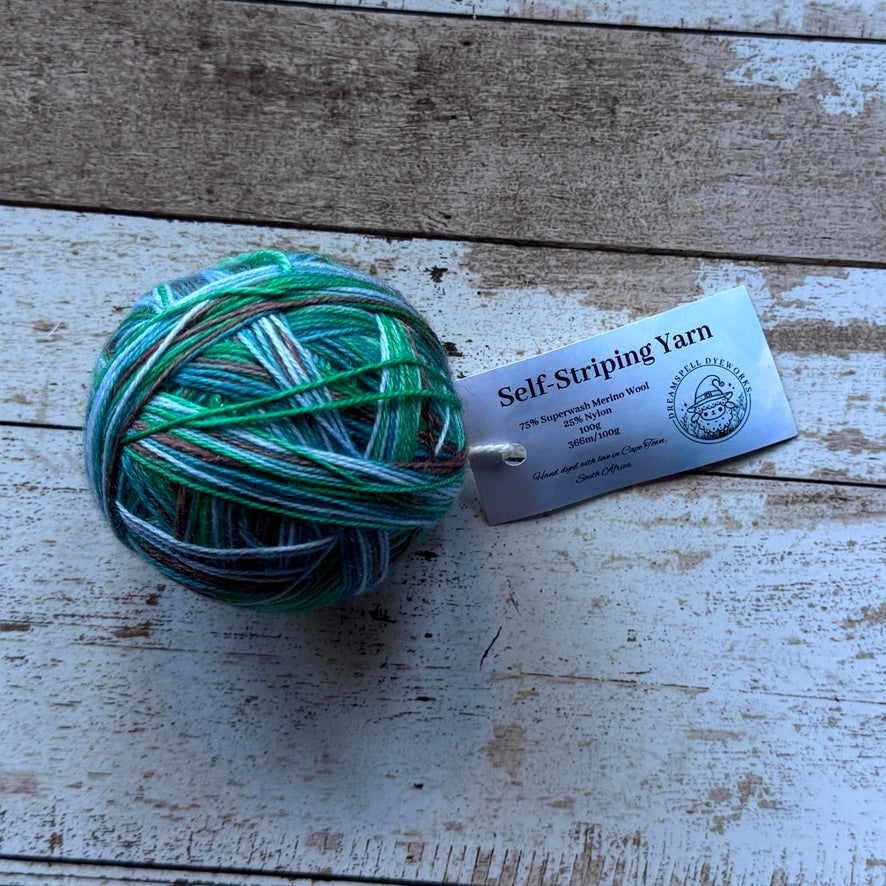 Dreamspell Dyeworks Super Sock Self Striping