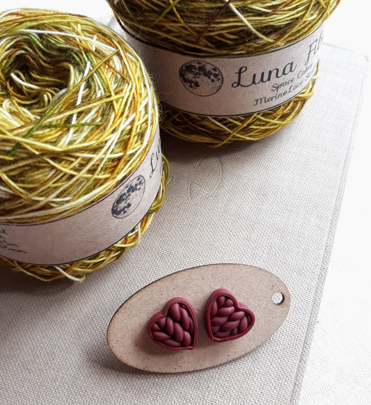 Knit look earrings
